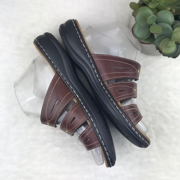 Clark’s Brown Leather Sandals 7.5W - Picture 5 of 8